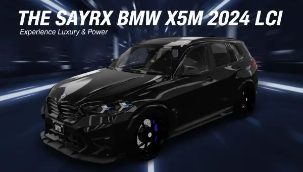 Sayrx BMW X5M 2024 LCI | Blacked-out Specs V2